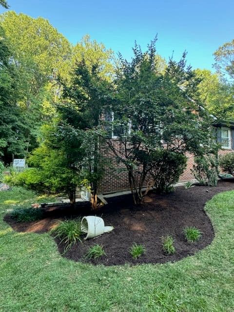 Transform Your Garden with Dyed Mulch and River Rock image